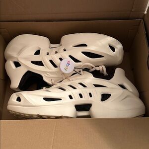 Adidas adifom Black and White Futuristic Sneakers